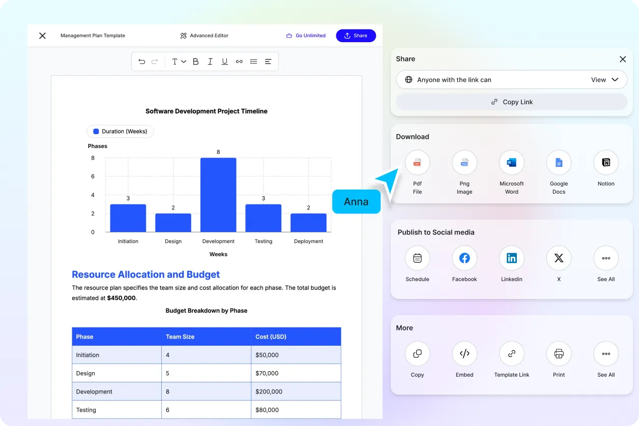 Free AI Management Plan Generator, AI Management Plan Maker Online [ No Signup ]